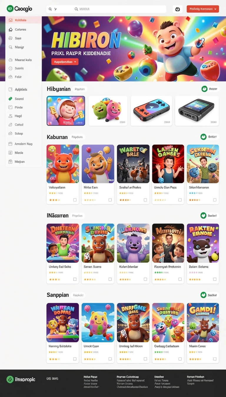 Cuplikan layar menu unduhan slot6000 untuk perangkat Android
